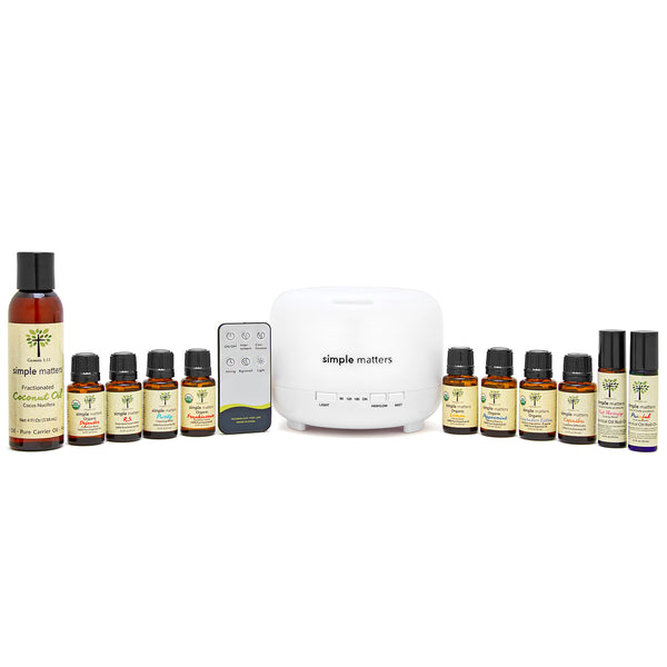 Essential Oil Starter Kit With Diffuser